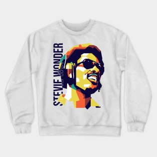 Stevie Wonder on WPAP Style Crewneck Sweatshirt